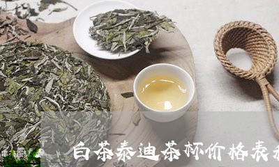 白茶泰迪茶杯价格表和图片/2023041281604