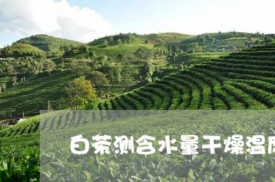 白茶测含水量干燥温度多少/2023041261683