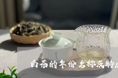 白茶的年份名称及特点简介/2023041220614