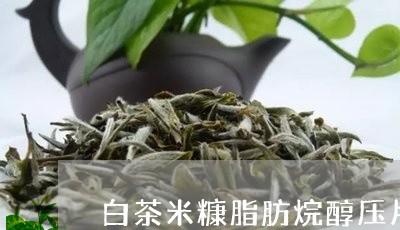 白茶米糠脂肪烷醇压片糖果/2023041577483