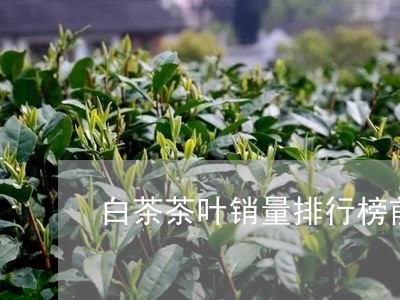 白茶茶叶销量排行榜前十名/2023041570694