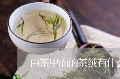 白茶里面的茶绒有什么好处/2023041238404