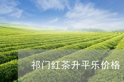 祁门红茶升平乐价格/2023032113148