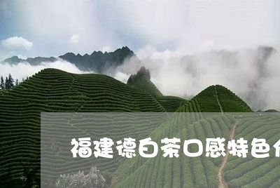 福建德白茶口感特色介绍/2023041713817