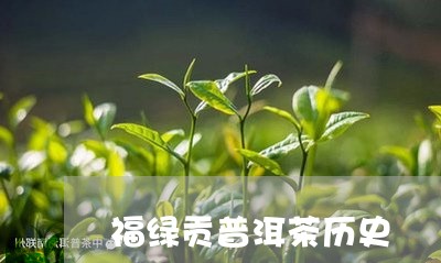 福绿贡普洱茶历史/2023031678365