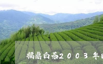 福鼎白茶2003年白牡丹/2023033098269