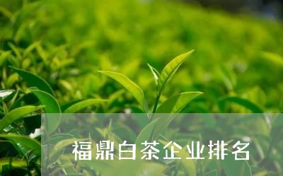 福鼎白茶企业排名/2023031857581