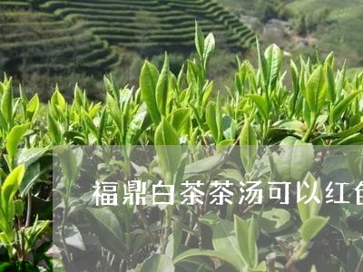 福鼎白茶茶汤可以红色吗/2023032768684