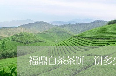 福鼎白茶茶饼一饼多少钱/2023032750693