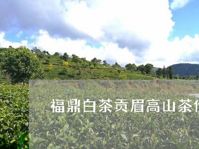 福鼎白茶贡眉高山茶价格/2023032719494