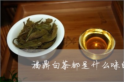 福鼎白茶都是什么味的茶/2023032795846