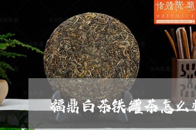 福鼎白茶铁罐茶怎么样喝/2023032782724