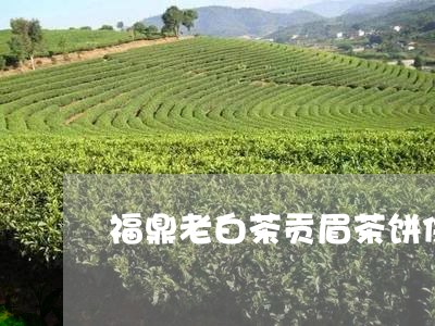 福鼎老白茶贡眉茶饼保存/2023032602735