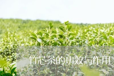 竹芯茶的功效与作用/2023032140938