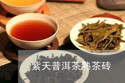 紫天普洱茶熟茶砖/2023041301616