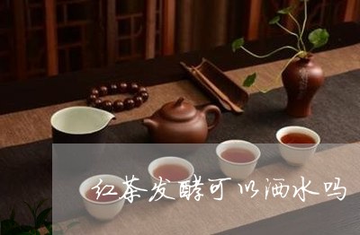 红茶发酵可以洒水吗/2023031986471