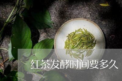 红茶发酵时间要多久/2023041450483