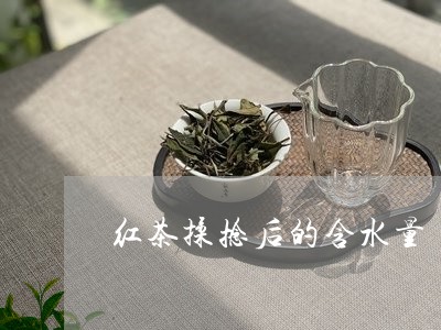 红茶揉捻后的含水量/2023031815037