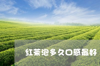 红茶泡多久口感最好/2023031998368