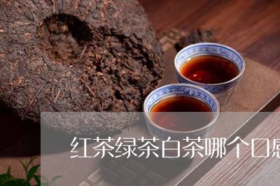 红茶绿茶白茶哪个口感好/2023032791503