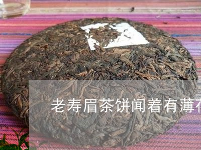 老寿眉茶饼闻着有薄荷味/2023032767168