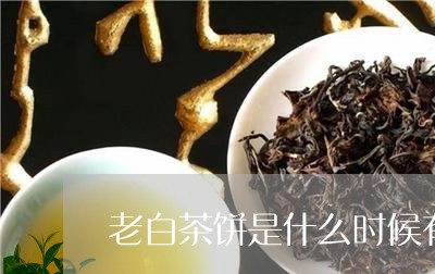 老白茶饼是什么时候有的/2023032734048