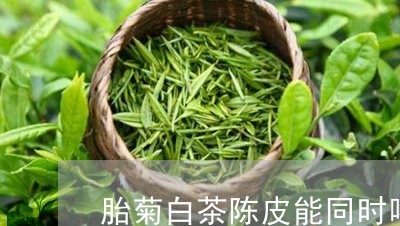 胎菊白茶陈皮能同时喝吗/2023032857360