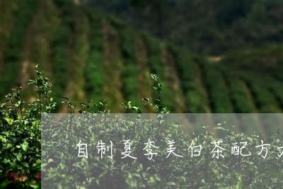 自制夏季美白茶配方大全/2023032793037