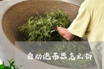 自动泡茶器怎么拆/2023032413503