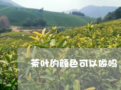 茶叶的颜色可以做吗/2023032211735