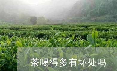 茶喝得多有坏处吗/2023032291737