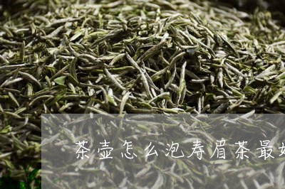 茶壶怎么泡寿眉茶最好的/2023032700703