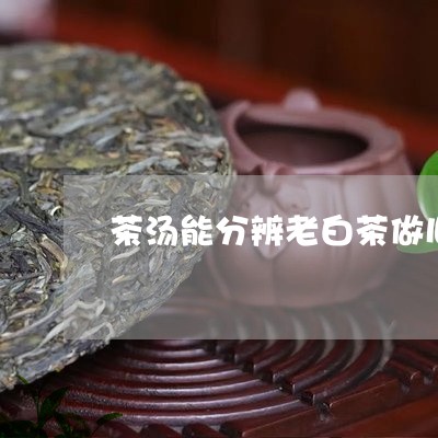 茶汤能分辨老白茶做旧吗/2023032729404