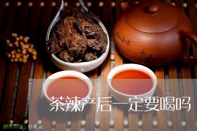 茶辣产后一定要喝吗/2023041446358