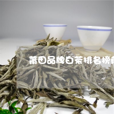 莆田品牌白茶排名榜前十/2023032896169