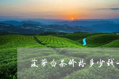 菠萝白茶价格多少钱一盒/2023032866269