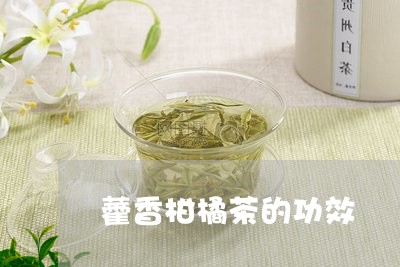 藿香柑橘茶的功效/2023032524959