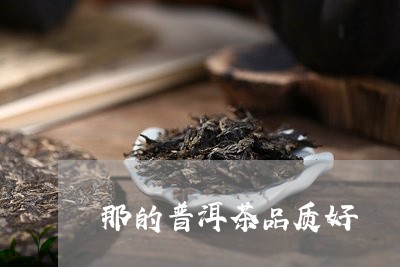 那的普洱茶品质好/2023031871815