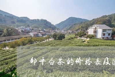 邹平白茶的价格表及图片/2023032934147