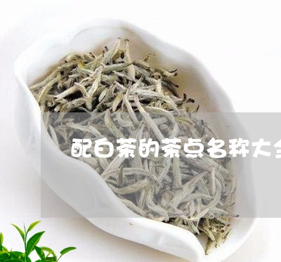 配白茶的茶点名称大全集/2023032869491