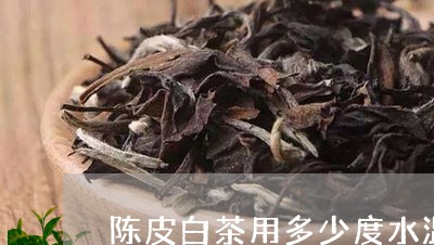 陈皮白茶用多少度水温冲/2023032957469