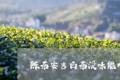 陈茶安吉白茶没味能喝吗/2023032995947