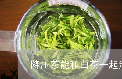 降压茶能和白茶一起泡吗/2023032980615