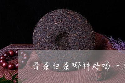 青茶白茶哪种好喝一点呢/2023032948381