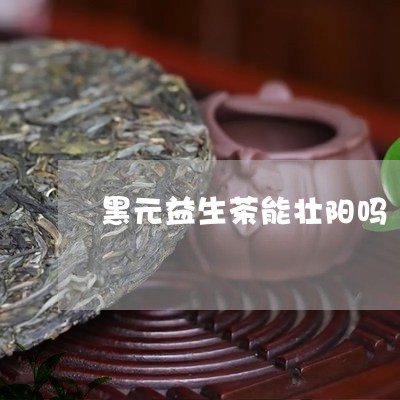 黑元益生茶能壮阳吗/2023032187259