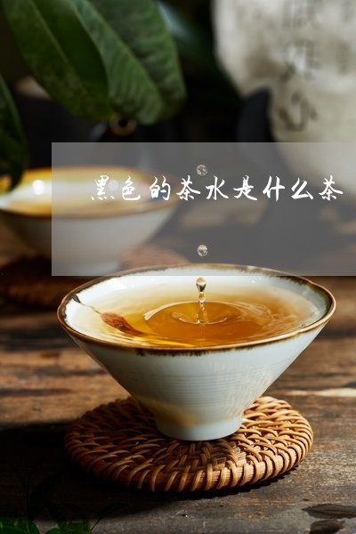 黑色的茶水是什么茶/2023041558483