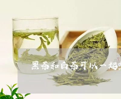 黑茶和白茶可以一起煮吗/2023033084927