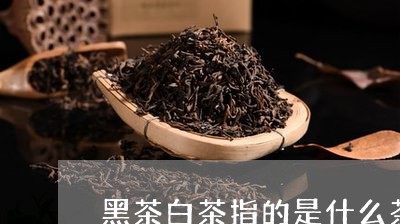 黑茶白茶指的是什么茶叶/2023033035181