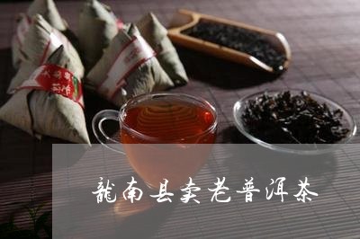 龙南县卖老普洱茶/2023033068483