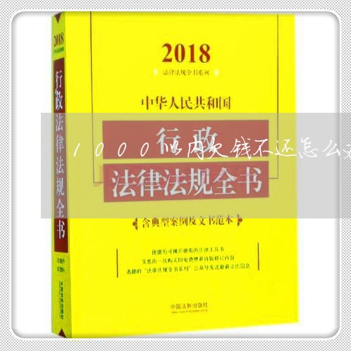 1000以内欠钱不还怎么办/2023091552614